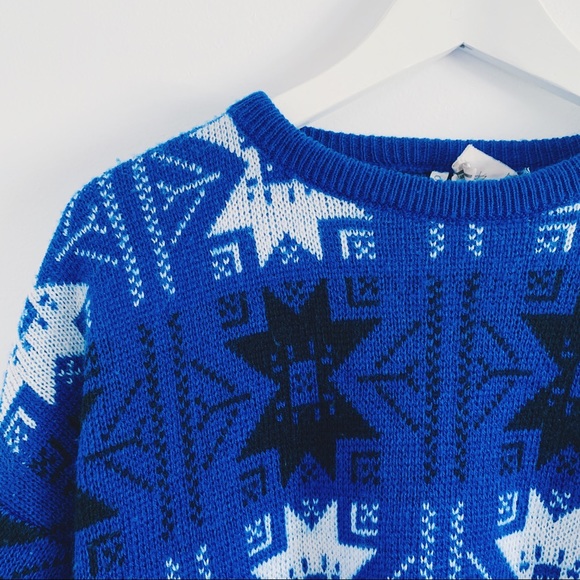 VINTAGE 80s Knit Sweater - Picture 2 of 3